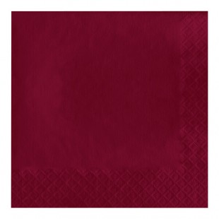 Creative Converting 573122B Burgundy 3-Ply Beverage Napkin - 50/Pack Creative Converting 573122B Burgundy 3-Ply Beverage Napkin - 50/Pack