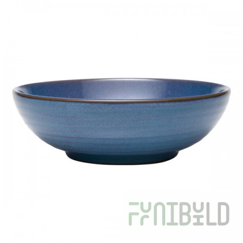 Libbey Canyonlands 30 oz. Blue Terracotta Salad Bowl - Sample