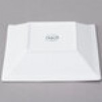 Libbey Slate 12 oz. Ultra Bright White Wide Rim Square Porcelain Grapefruit Bowl - Sample Libbey Slate 12 oz. Ultra Bright White Wide Rim Square Porcelain Grapefruit Bowl - Sample
