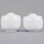 10 Strawberry Street TAV-30 Taverno White Porcelain Salt and Pepper Set - 18/Case
