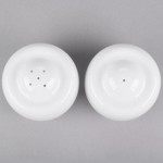 10 Strawberry Street TAV-30 Taverno White Porcelain Salt and Pepper Set - 18/Case