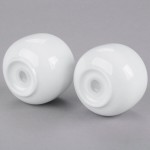 10 Strawberry Street TAV-30 Taverno White Porcelain Salt and Pepper Set - 18/Case