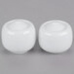 10 Strawberry Street TAV-30 Taverno White Porcelain Salt and Pepper Set - 18/Case