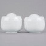 10 Strawberry Street TAV-30 Taverno White Porcelain Salt and Pepper Set - 18/Case