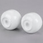 10 Strawberry Street TAV-30 Taverno White Porcelain Salt and Pepper Set - 18/Case