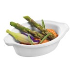 Solia Eskoffie 1.4 oz. Cocotte White Porcelain Mini Dish - 144/Case