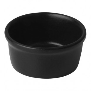 Bon Chef Tavola Midnight 2 oz. Black Porcelain Ramekin - 48/Case Bon Chef Tavola Midnight 2 oz. Black Porcelain Ramekin - 48/Case