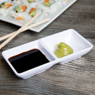 Carlisle 086202 4 oz. White Double Melamine Ramekin - 24/Case Carlisle 086202 4 oz. White Double Melamine Ramekin - 24/Case