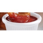 Acopa 1.5 oz. White Fluted Melamine Ramekin - 12/Case Acopa 1.5 oz. White Fluted Melamine Ramekin - 12/Case