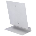 Menu Solutions MT2R-MIDA Alumitique Aluminum Menu Tent - Brushed Finish - 4