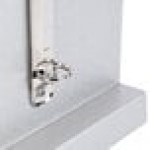 Menu Solutions MT2R-MIDA Alumitique Aluminum Menu Tent - Brushed Finish - 4