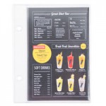 Menu Solutions MT2R-MIDA Alumitique Aluminum Menu Tent - Brushed Finish - 4