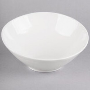 10 Strawberry Street WTR-8CNTRBWL Whittier 32 oz. White Porcelain Contour Bowl - 18/Case