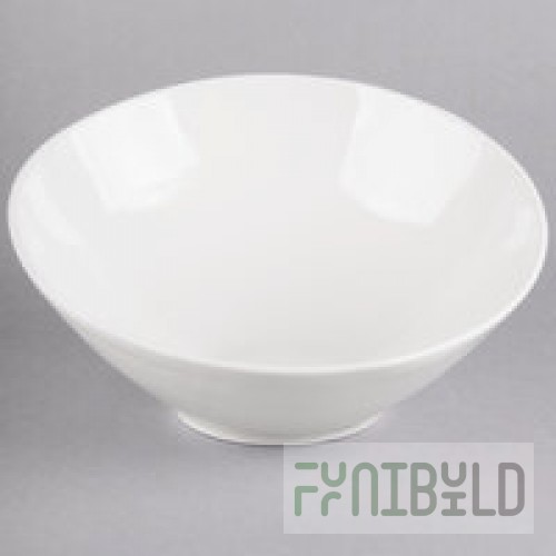 10 Strawberry Street WTR-8CNTRBWL Whittier 32 oz. White Porcelain Contour Bowl - 18/Case