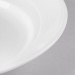 Reserve by Libbey 987659385 Silk 53.5 oz. Round Royal Rideau White Porcelain Stadium Pasta Bowl - 12/Case