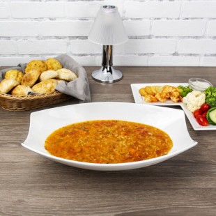 10 Strawberry Street WTR-14RECSAMBWL Whittier 1.5 Qt. White Rectangular Porcelain Samurai Bowl - 8/Case 10 Strawberry Street WTR-14RECSAMBWL Whittier 1.5 Qt. White Rectangular Porcelain Samurai Bowl - 8/Case