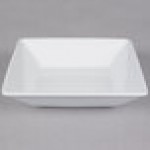 Tuxton GSP-532 TuxTrendz Santorini 1.28 Qt. Bright White Square China Bowl - 12/Case