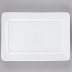 Tuxton GSP-532 TuxTrendz Santorini 1.28 Qt. Bright White Square China Bowl - 12/Case