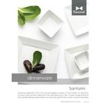 Tuxton GSP-532 TuxTrendz Santorini 1.28 Qt. Bright White Square China Bowl - 12/Case