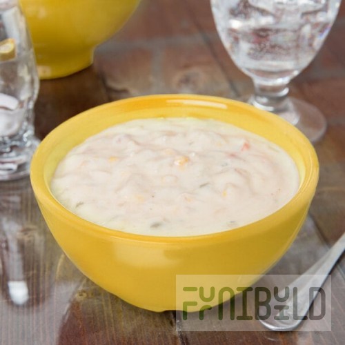 GET B-525-TY Diamond Mardi Gras 16 oz. Tropical Yellow Melamine Bowl - 24/Case
