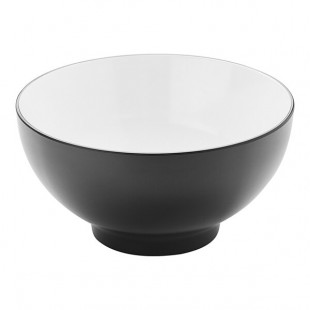 American Metalcraft Dual-Tone 120 oz. Black / White Melamine Bowl American Metalcraft Dual-Tone 120 oz. Black / White Melamine Bowl