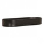 Cal-Mil Hudson 5 Qt. Black Oval Raised Rim Melamine Bowl