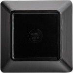 Acopa Rittenhouse 20 oz. Square Black Melamine Bowl - 12/Case