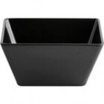 Acopa Rittenhouse 20 oz. Square Black Melamine Bowl - 12/Case