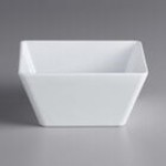 Acopa Rittenhouse 20 oz. Square Black Melamine Bowl - 12/Case