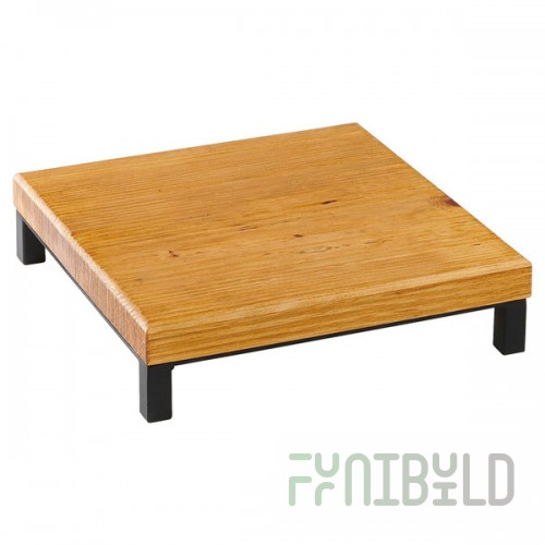 Cal-Mil 22065-3-99 Madera Rustic Pine Square Wood Riser - 12