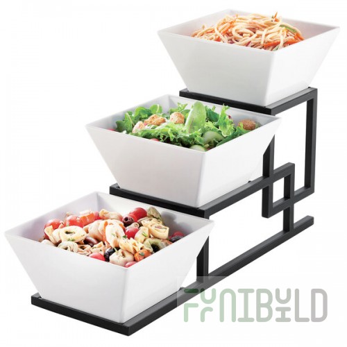 Cal-Mil 3404-13 Union 3 Tier Square Bowl Display