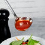 Walco Sentry from Steelite International WL9521 1 oz. 18/10 Stainless Steel Extra Heavy Weight Gravy Ladle - 24/Case