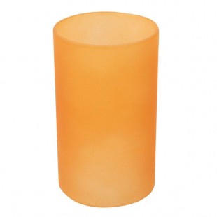 Sterno 85280 Table Lamp Orange Frost Cylinder Globe
