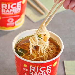 Lotus Foods Red Miso Rice Ramen Noodle Soup Cup 2 oz. - 6/Case Lotus Foods Red Miso Rice Ramen Noodle Soup Cup 2 oz. - 6/Case