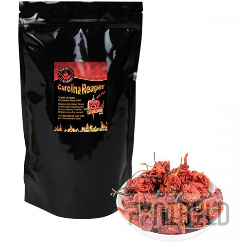 Fiery Farms Red Carolina Reaper Dried Whole Pepper Pods 2.2 lb.