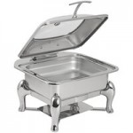 Spring USA Reflection 4.5 Qt. Round Stainless Steel Induction Chafer with Glass lid 2172-6-30-1 Spring USA Reflection 4.5 Qt. Round Stainless Steel Induction Chafer with Glass lid 2172-6-30-1