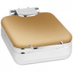 Eastern Tabletop 3995G Jazz Rock 8 Qt. Stainless Steel Rectangular Induction Chafer with Hinged Glass Dome Cover Eastern Tabletop 3995G Jazz Rock 8 Qt. Stainless Steel Rectangular Induction Chafer with Hinged Glass Dome Cover