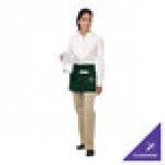 Chef Revival Hunter Green Poly-Cotton Customizable Waist Apron with 3 Pockets - 12