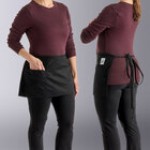 Chef Revival Hunter Green Poly-Cotton Customizable Waist Apron with 3 Pockets - 12