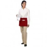 Chef Revival Hunter Green Poly-Cotton Customizable Waist Apron with 3 Pockets - 12