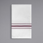 Oxford Super Blend Burgundy 100% Spun Polyester Bistro Striped Cloth Napkins 18 Oxford Super Blend Burgundy 100% Spun Polyester Bistro Striped Cloth Napkins 18