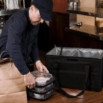 Sterno Customizable Black Space Saver Delivery 3XL Insulated Food Carrier, 22