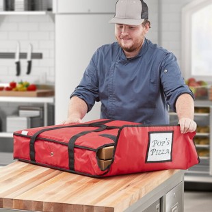 CaterGator Dash Insulated Pizza Delivery Bag Red Soft-Sided Heavy-Duty Nylon 26 1/2 CaterGator Dash Insulated Pizza Delivery Bag Red Soft-Sided Heavy-Duty Nylon 26 1/2