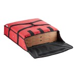 CaterGator Dash Insulated Pizza Delivery Bag Red Soft-Sided Heavy-Duty Nylon 26 1/2
