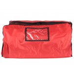CaterGator Dash Insulated Pizza Delivery Bag Red Soft-Sided Heavy-Duty Nylon 26 1/2