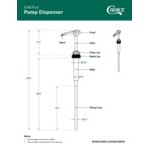 Choice 0.25 oz. Syrup Pump for Most 700 mL, 750 mL, and 1 Liter Bottles