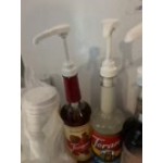 Choice 0.25 oz. Syrup Pump for Most 700 mL, 750 mL, and 1 Liter Bottles