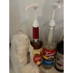 Choice 0.25 oz. Syrup Pump for Most 700 mL, 750 mL, and 1 Liter Bottles