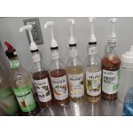 Choice 0.25 oz. Syrup Pump for Most 700 mL, 750 mL, and 1 Liter Bottles