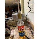 Choice 0.25 oz. Syrup Pump for Most 700 mL, 750 mL, and 1 Liter Bottles